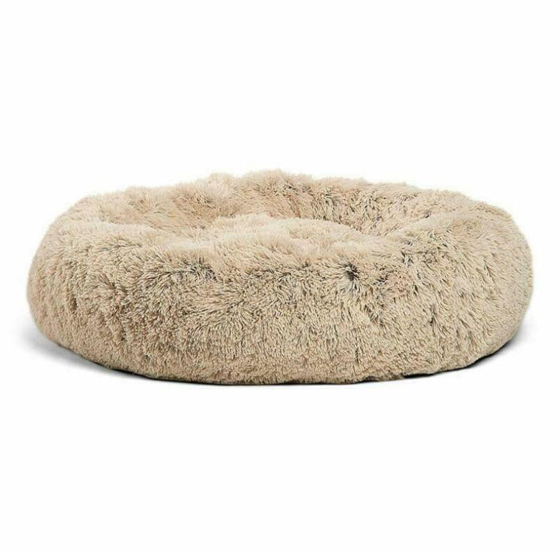 Round Plush Dog Beds for Small Dogs and Cats - Cozy Pet Nest Mat for Puppies