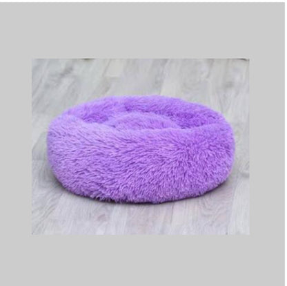 Round Plush Dog Beds for Small Dogs and Cats - Cozy Pet Nest Mat for Puppies