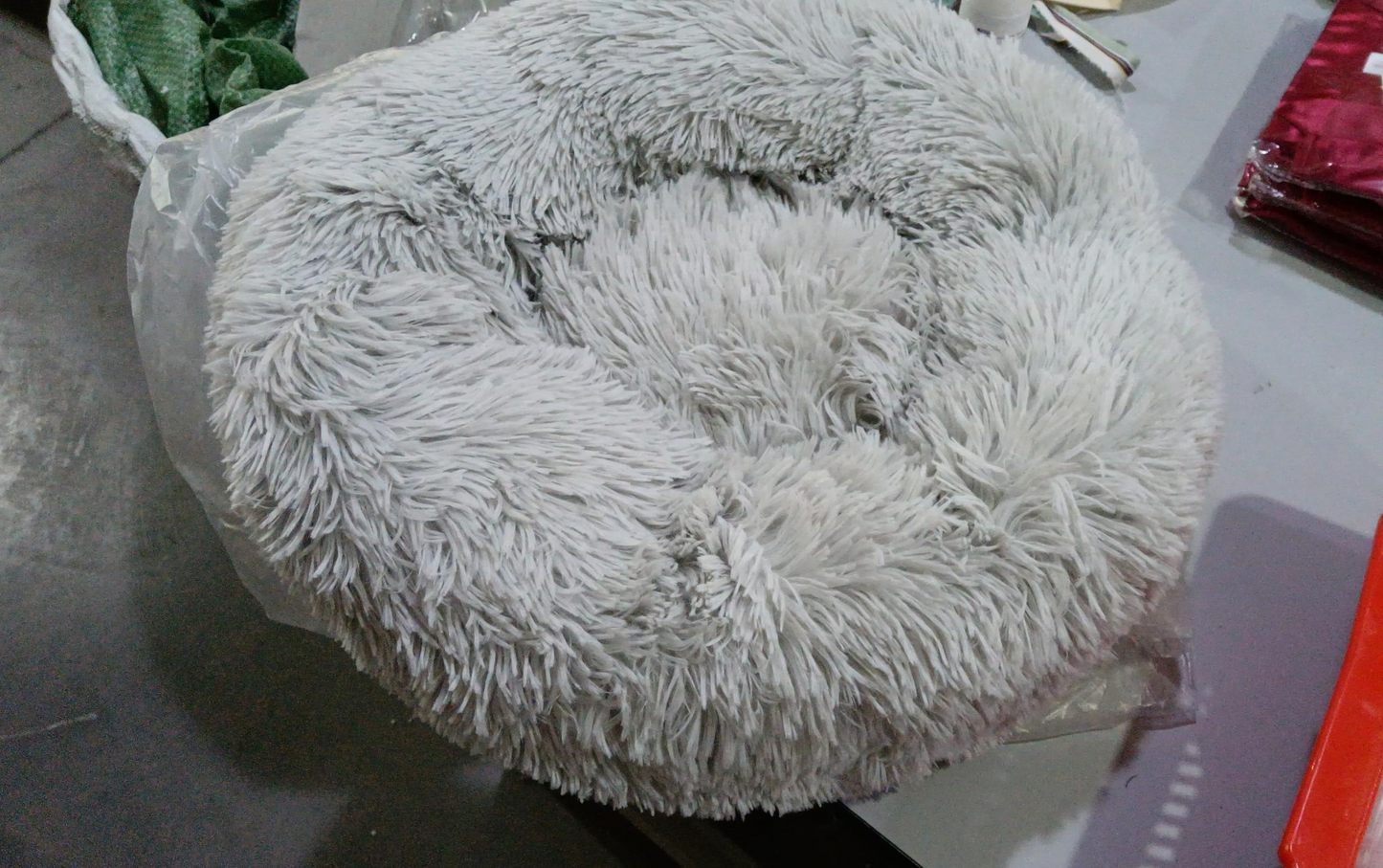 Round Plush Dog Beds for Small Dogs and Cats - Cozy Pet Nest Mat for Puppies