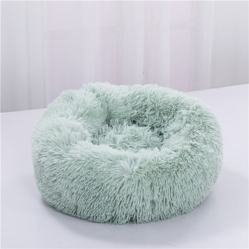 Round Plush Dog Beds for Small Dogs and Cats - Cozy Pet Nest Mat for Puppies