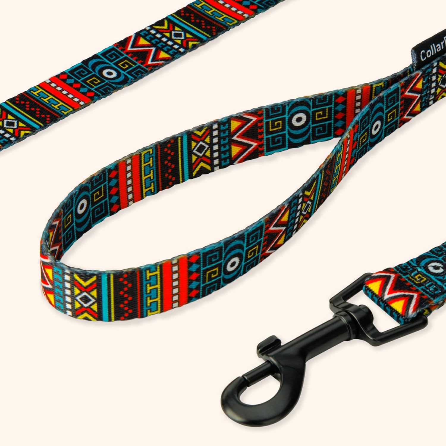Dog Leash Durable Pet Leash for Walking Training Running for Small, Medium and Large (Ethnic Pattern, Green, L)