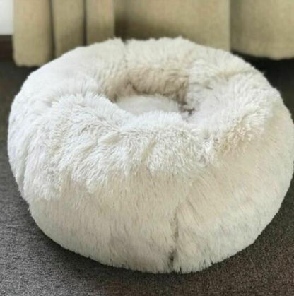 Round Plush Dog Beds for Small Dogs and Cats - Cozy Pet Nest Mat for Puppies