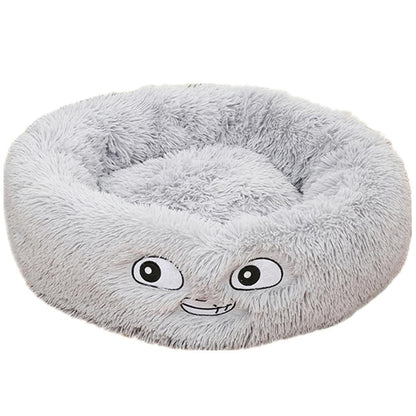 Round Plush Dog Beds for Small Dogs and Cats - Cozy Pet Nest Mat for Puppies