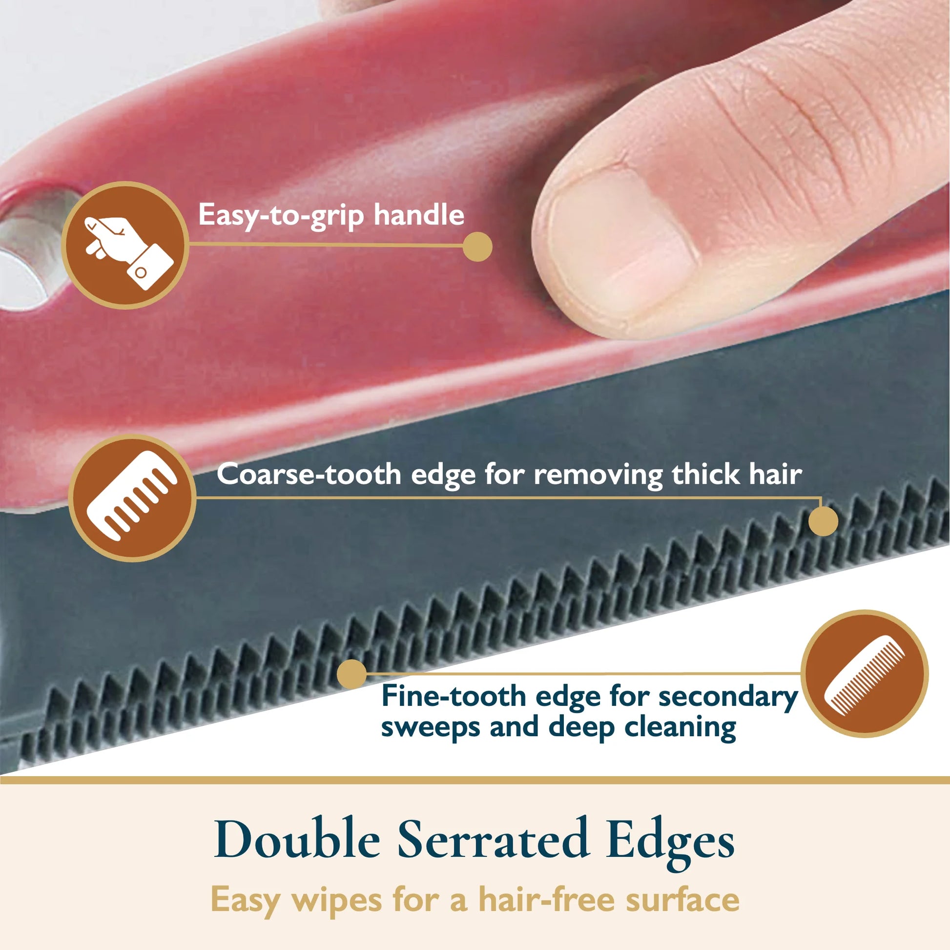 Pet Hair Removal Set - Reusable Lint Roller and Detailer for Efficient Fur Removal from Furniture, Carpets, Clothing, and Vehicles