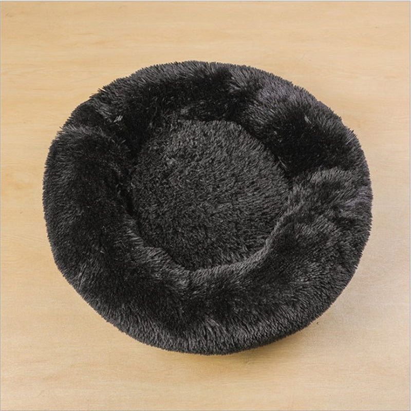 Round Plush Dog Beds for Small Dogs and Cats - Cozy Pet Nest Mat for Puppies
