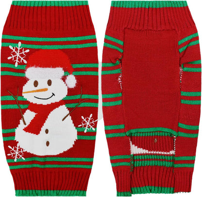 Ugly Christmas Snowman Sweater for Cat & Dog (Snowman1#, L)