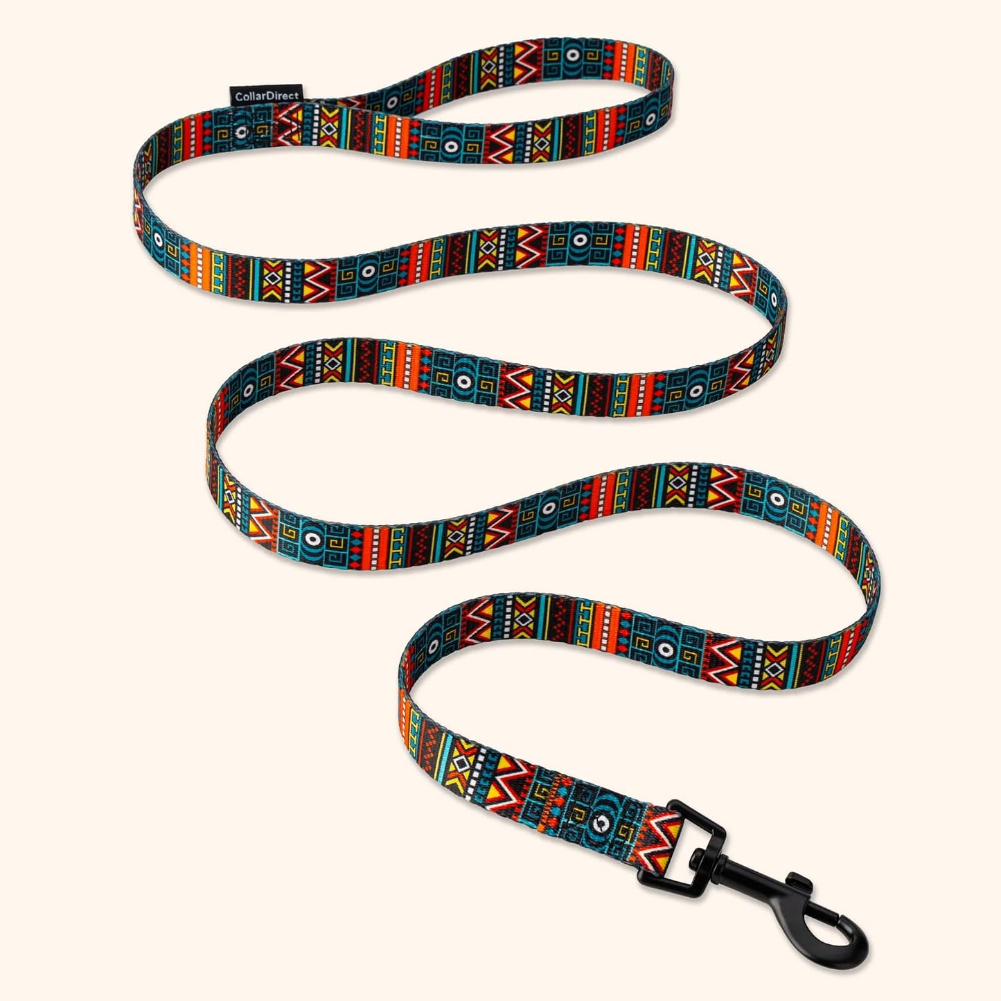 Dog Leash Durable Pet Leash for Walking Training Running for Small, Medium and Large (Ethnic Pattern, Green, L)