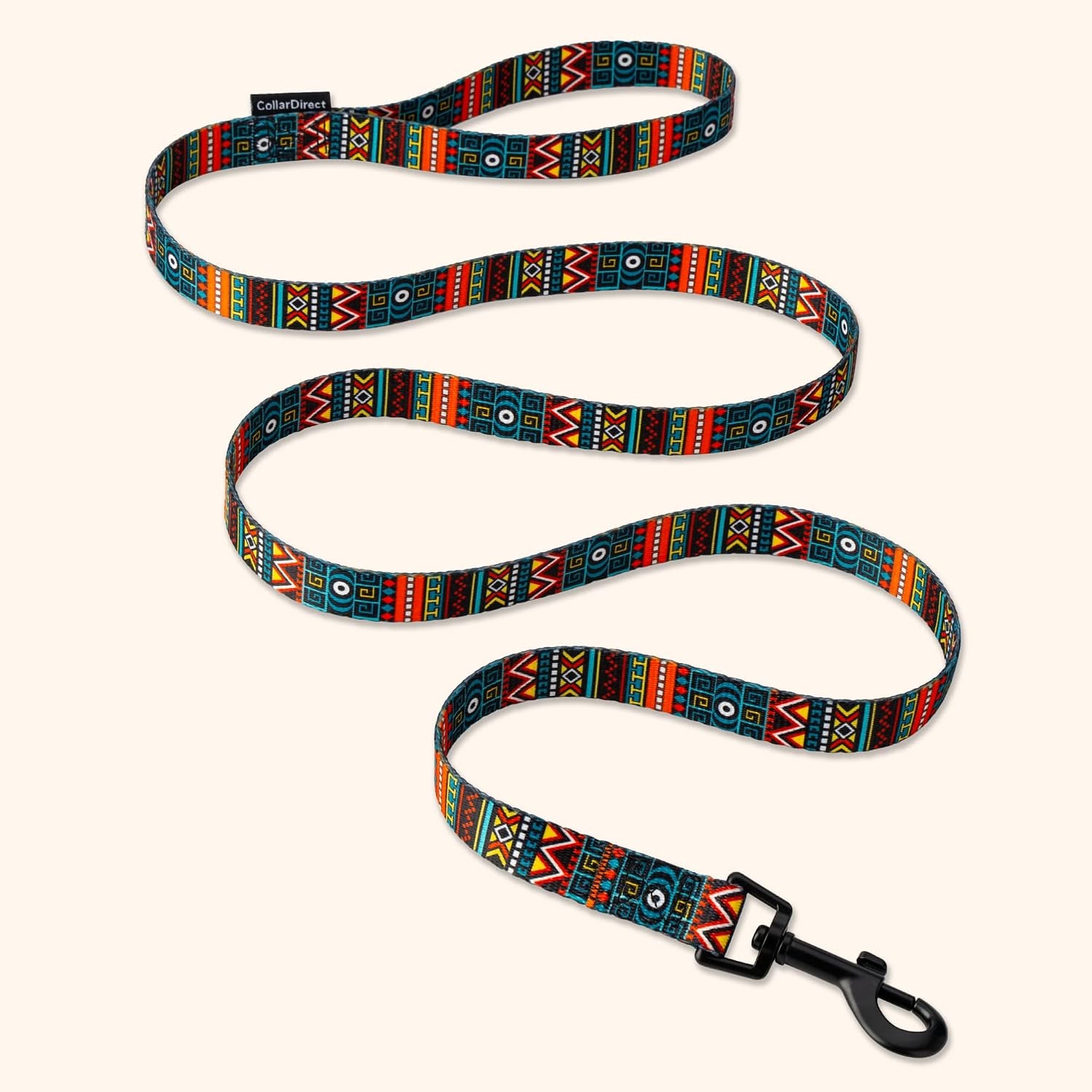 Dog Leash Durable Pet Leash for Walking Training Running for Small, Medium and Large (Ethnic Pattern, Green, L)