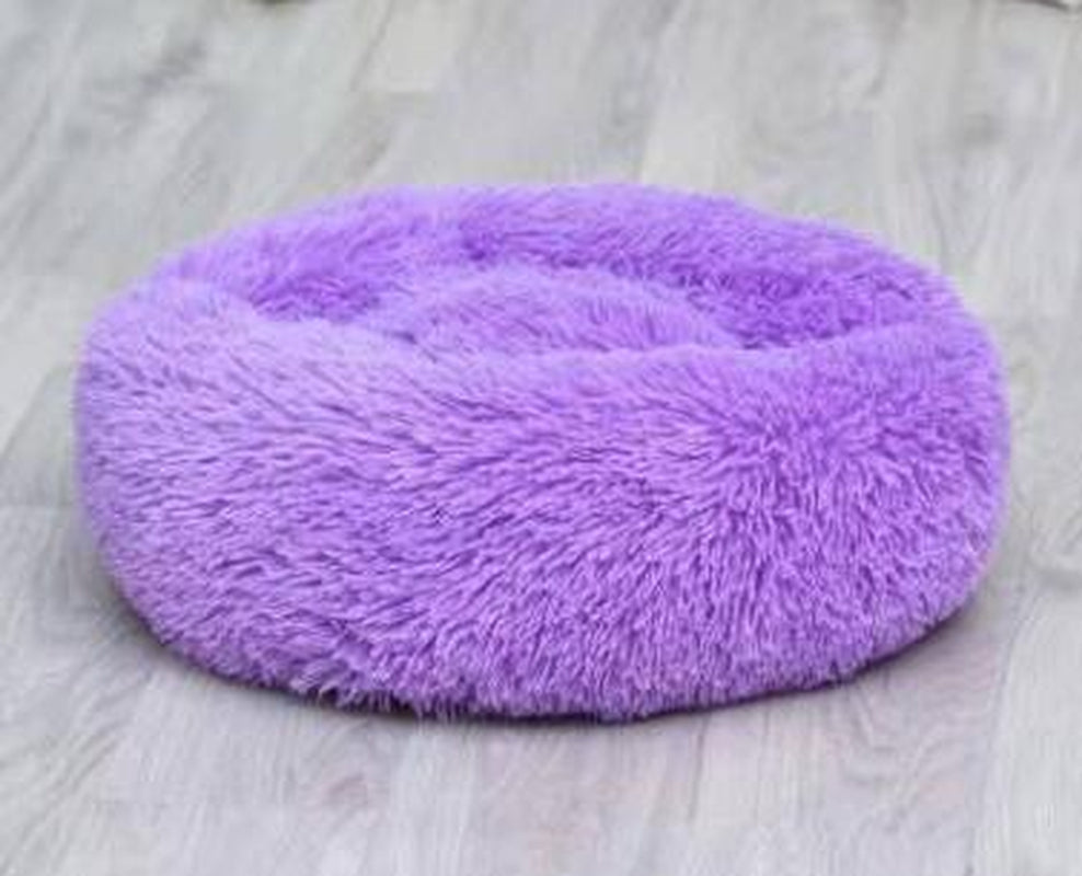 Round Plush Dog Beds for Small Dogs and Cats - Cozy Pet Nest Mat for Puppies