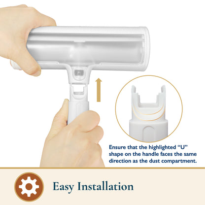 Pet Hair Removal Set - Reusable Lint Roller and Detailer for Efficient Fur Removal from Furniture, Carpets, Clothing, and Vehicles
