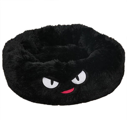 Round Plush Dog Beds for Small Dogs and Cats - Cozy Pet Nest Mat for Puppies